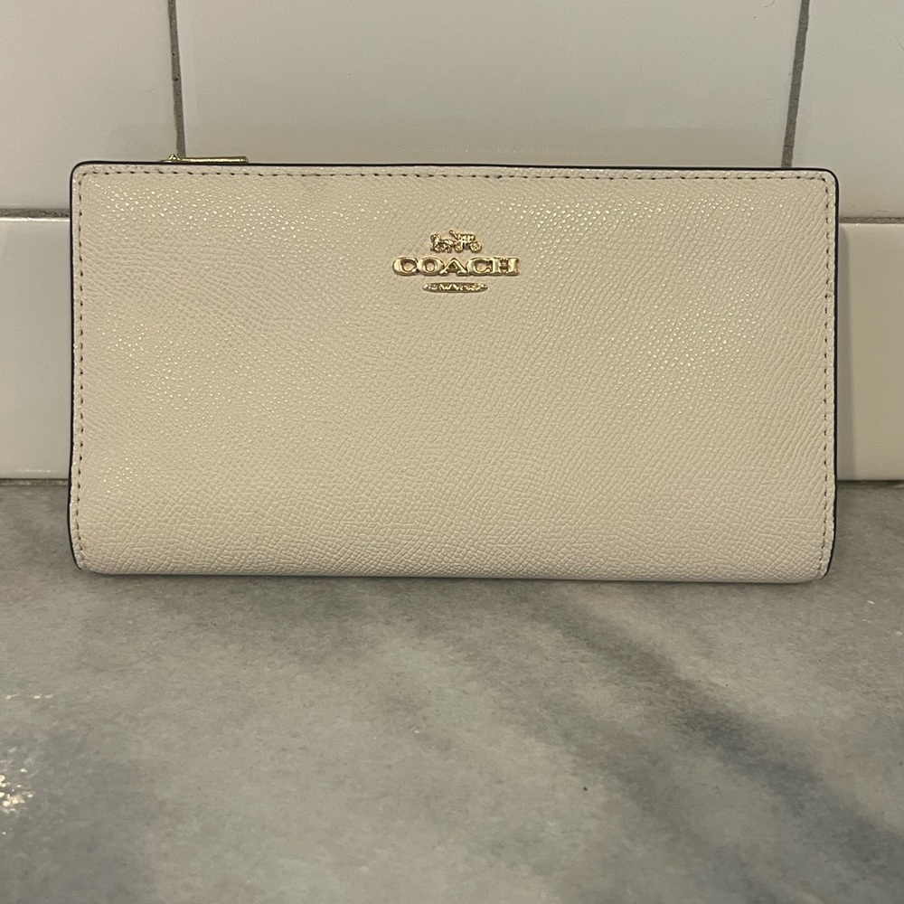 Coach Ivory Leather Wallet